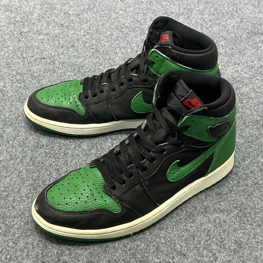 特价：44码/NIKE AIRJORDAN1 黑绿脚趾 高帮篮球鞋