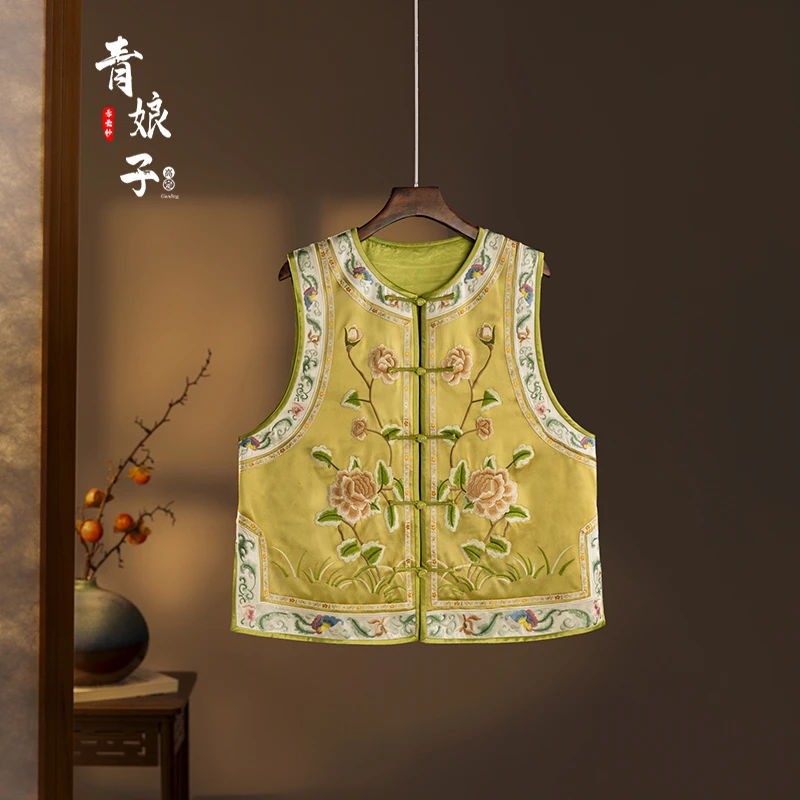 青娘子（渊辞）国风冬季刺绣百搭气质马甲51445