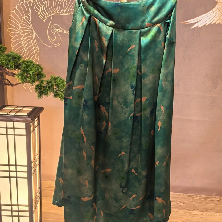 青娘子微瑕香云纱裙子241112