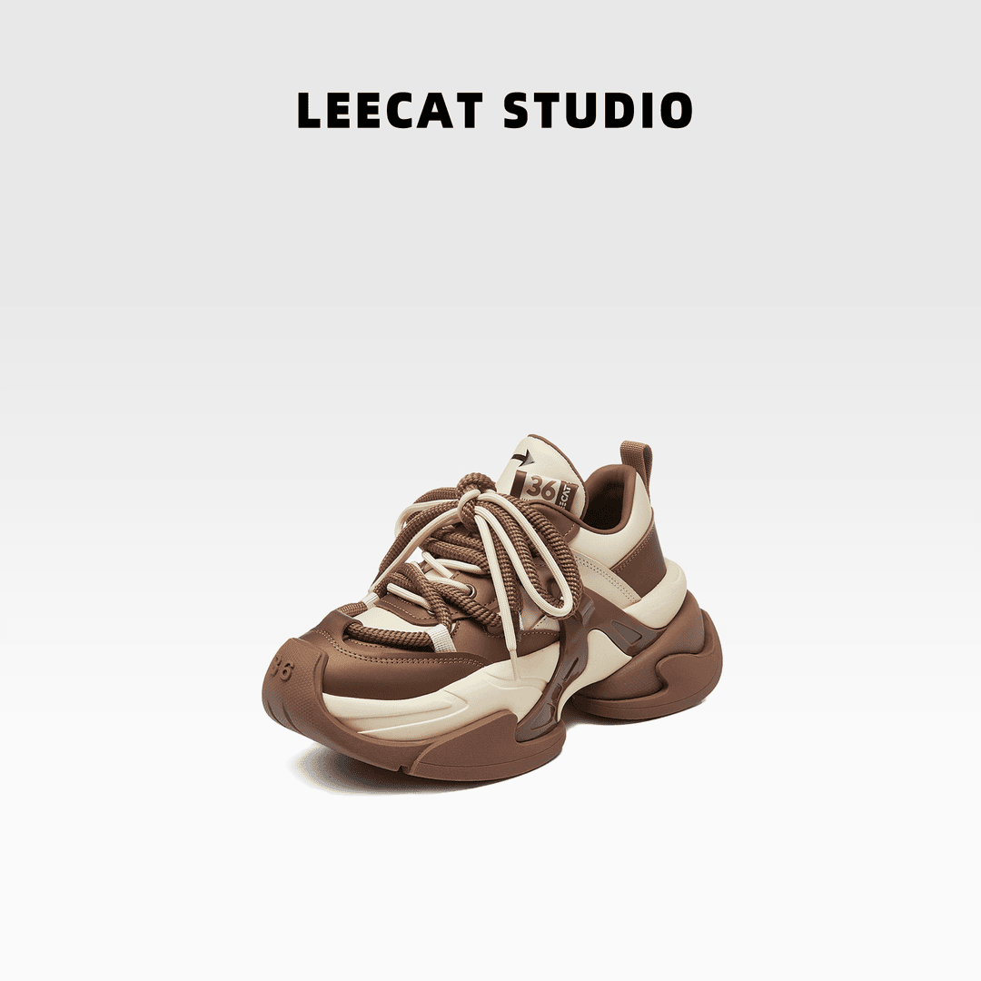 LeeCat Studio | 老爹鞋女厚底增高2024年新款百搭休闲显脚小女鞋