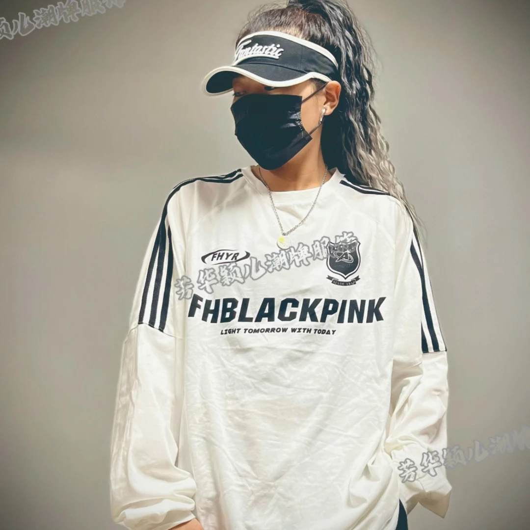 8831款T恤 运动秋冬秋季百搭宽松印花