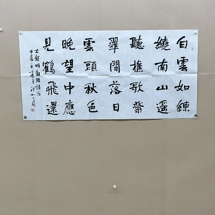 书法程加飞138*68㎝山东LS