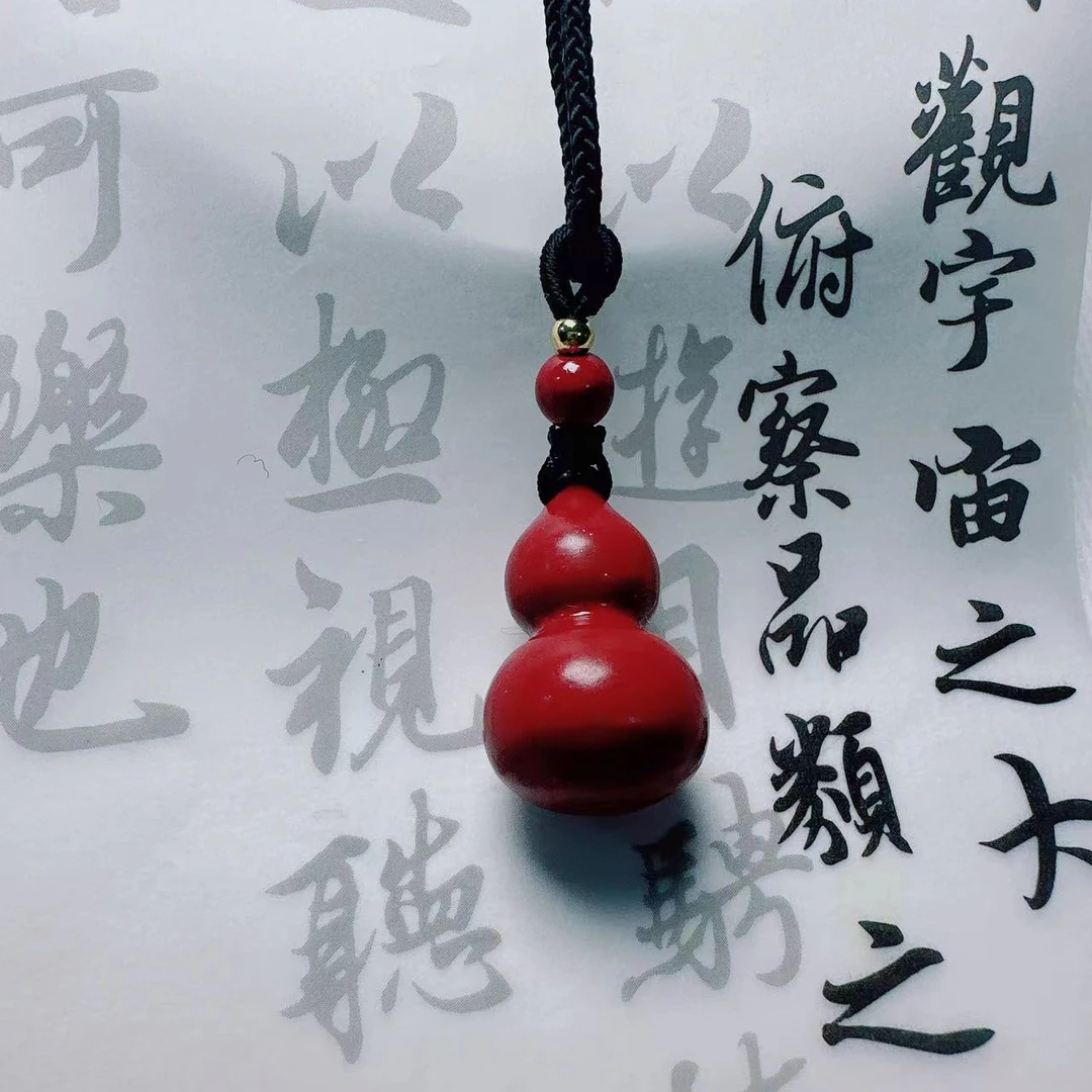含辰砂工艺品朱砂紫金砂葫芦吊坠DZ004