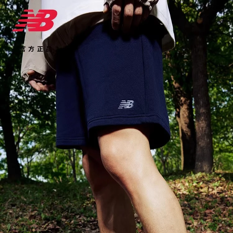 【618提前享】New Balance NB夏季男士休闲舒适针织短裤AMS42317