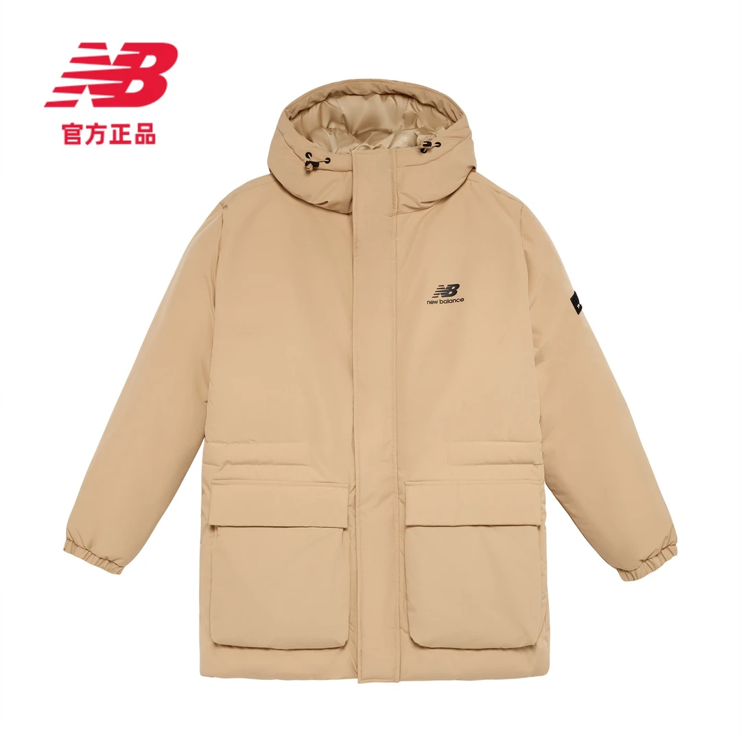 New Balance NB官方运动简约连帽防寒保暖休闲时尚羽绒服AMJ23341