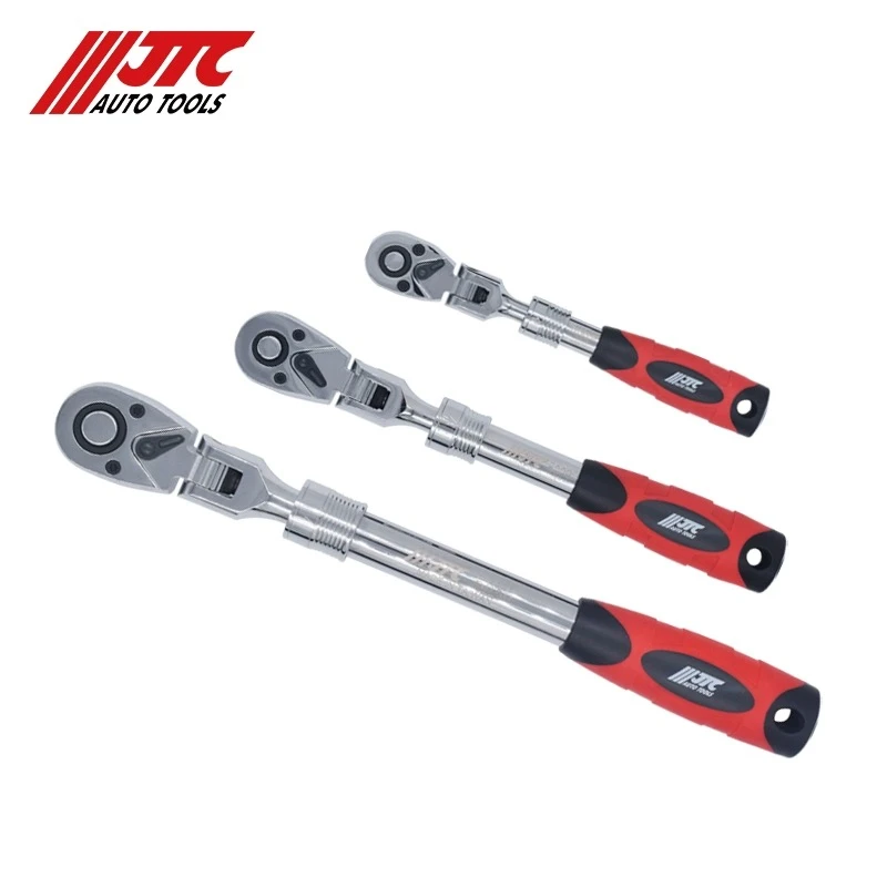 3/8" 摇头伸缩式棘轮扳手 JTC5029