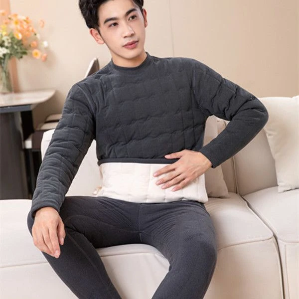 【男款中高领】4层加厚一体男士保暖套装2023款加厚秋衣秋裤套装