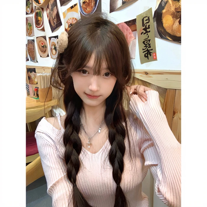 粉色纯欲风辣妹针织衫女早春季新款设计感小众修身显瘦长袖上衣潮