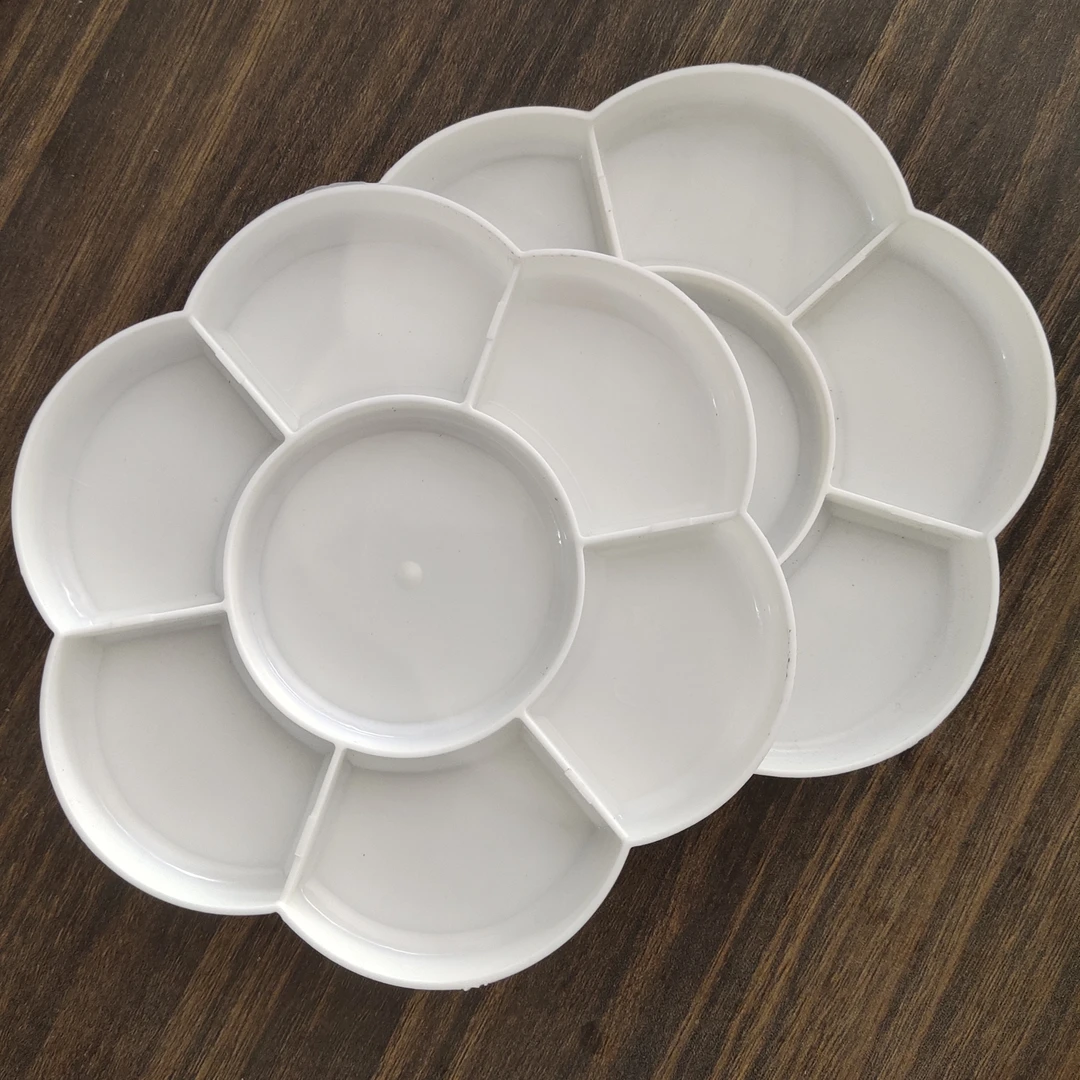 7孔调色盘/常规款/中心孔大/直径16.5cm