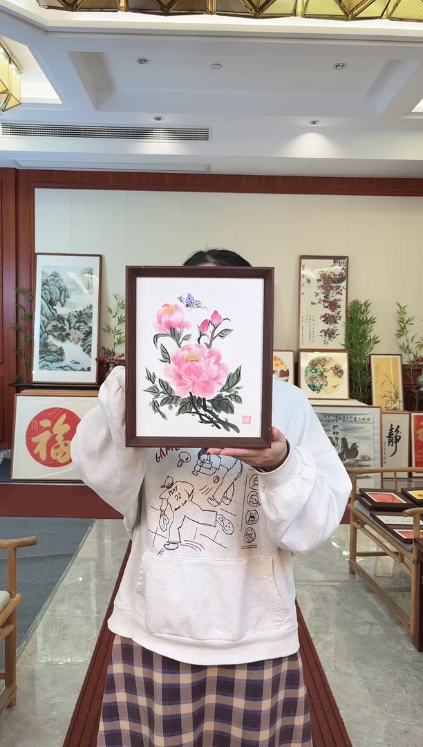 【闪购商品】绘画徐晓红 10寸 牡丹 22*