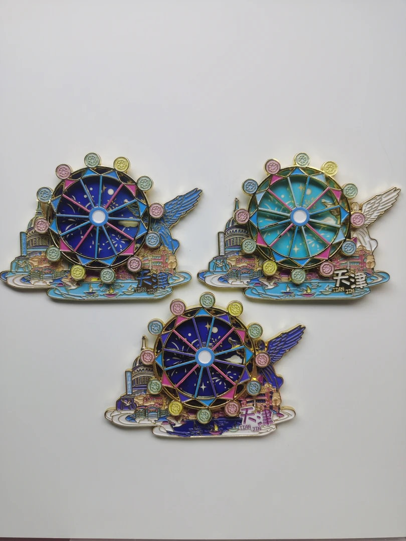 天津摩天轮金属旋转冰箱贴