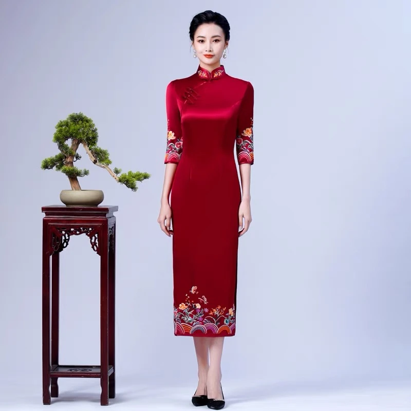 【喜妈妈囍婆婆】吴苏织匠 常熟新中式高端旗袍婚宴会大气手工礼服