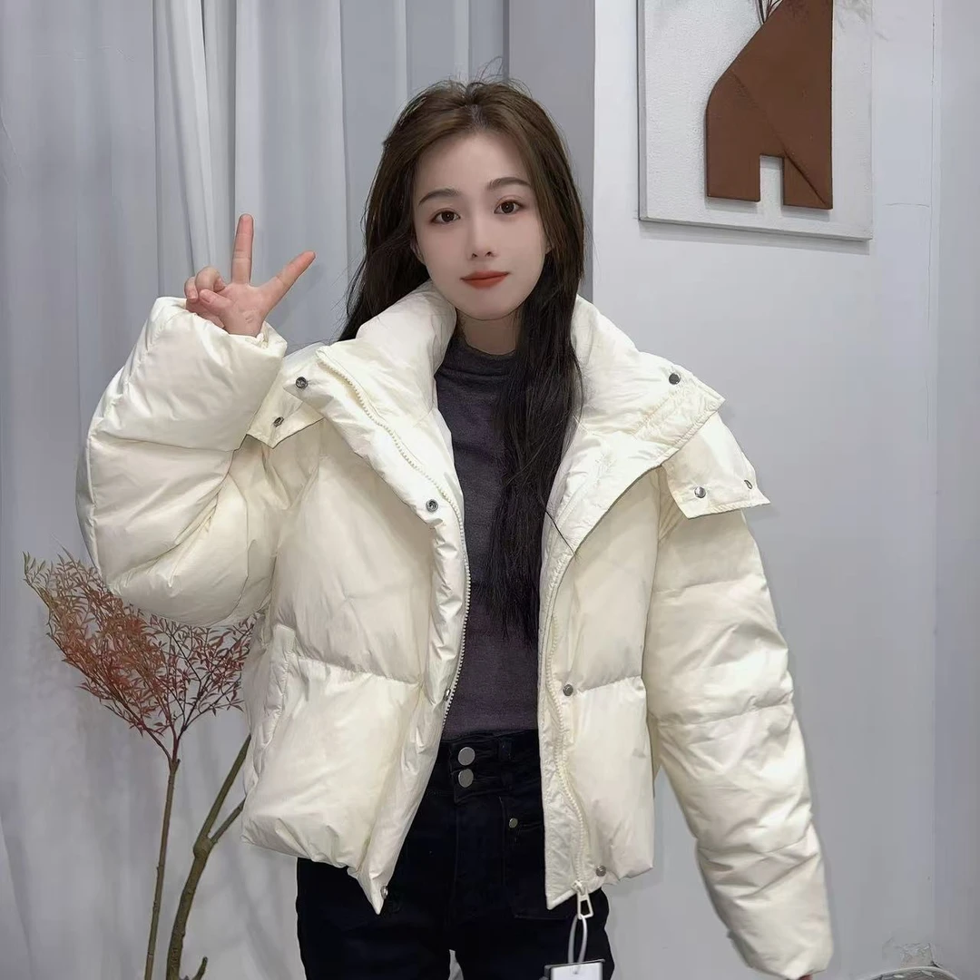 冬季高级短款休闲外套女2024冬装新款今年流行加厚羽绒服605