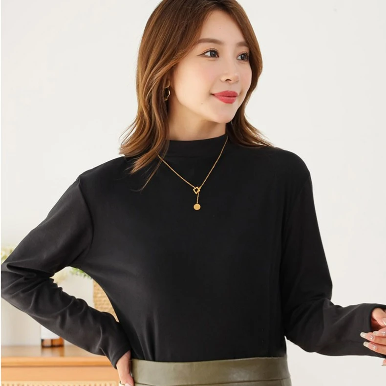 雪中飞净版经典基础德绒打底衫 3525  ty