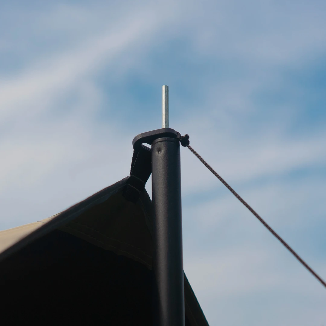 天幕杆2根8节天幕帐篷支撑杆户外露营加粗加长门厅杆帐篷户外露营