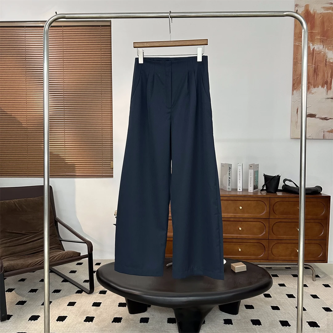 TITANIA INGLIS 显瘦阔腿裤女高腰拖地裤垂感休闲裤