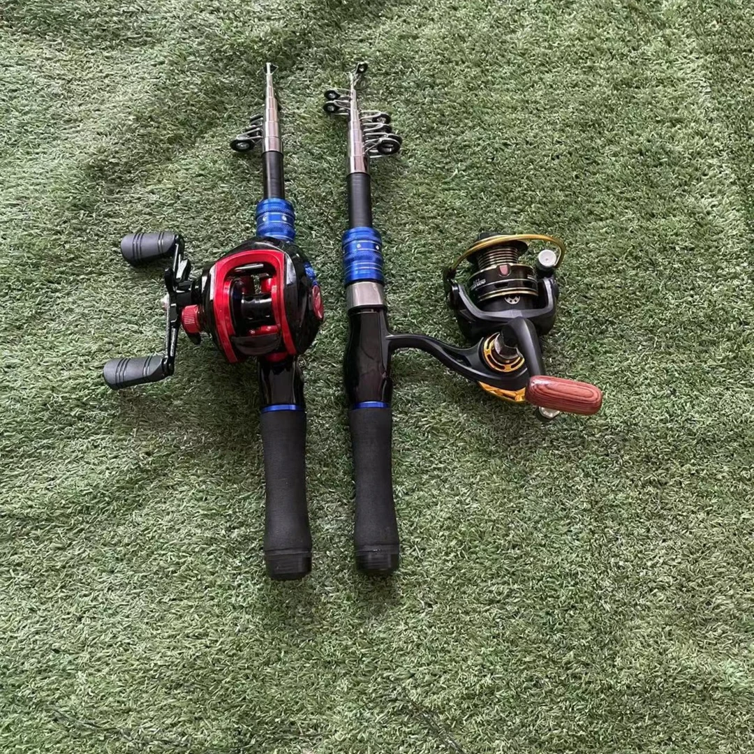 伸缩迷你路亚竿路滑竿