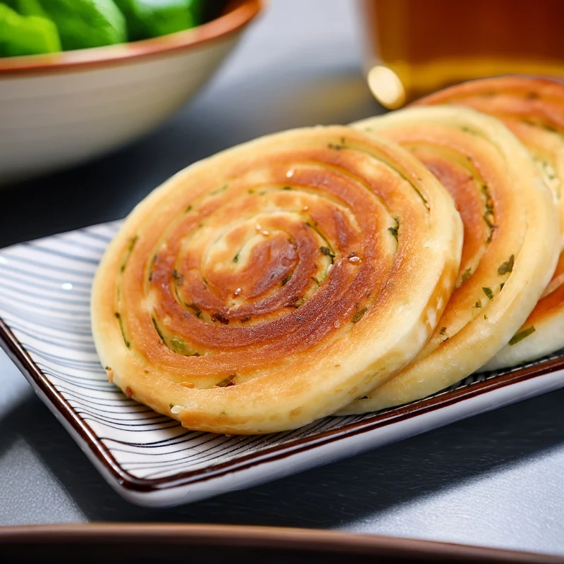 南乳味原味香煎葱油饼手工速冻半成品健康早餐茶楼茶点葱香早餐饼