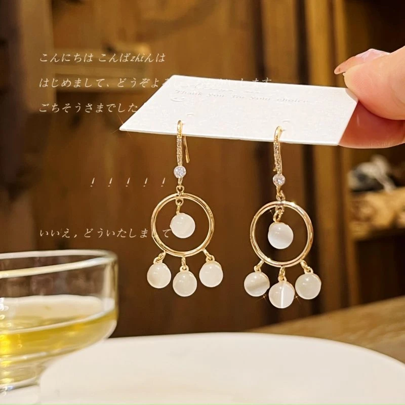 铜合金耳饰 【江南云间】复古新中式耳环简约小众耳饰新国风饰品