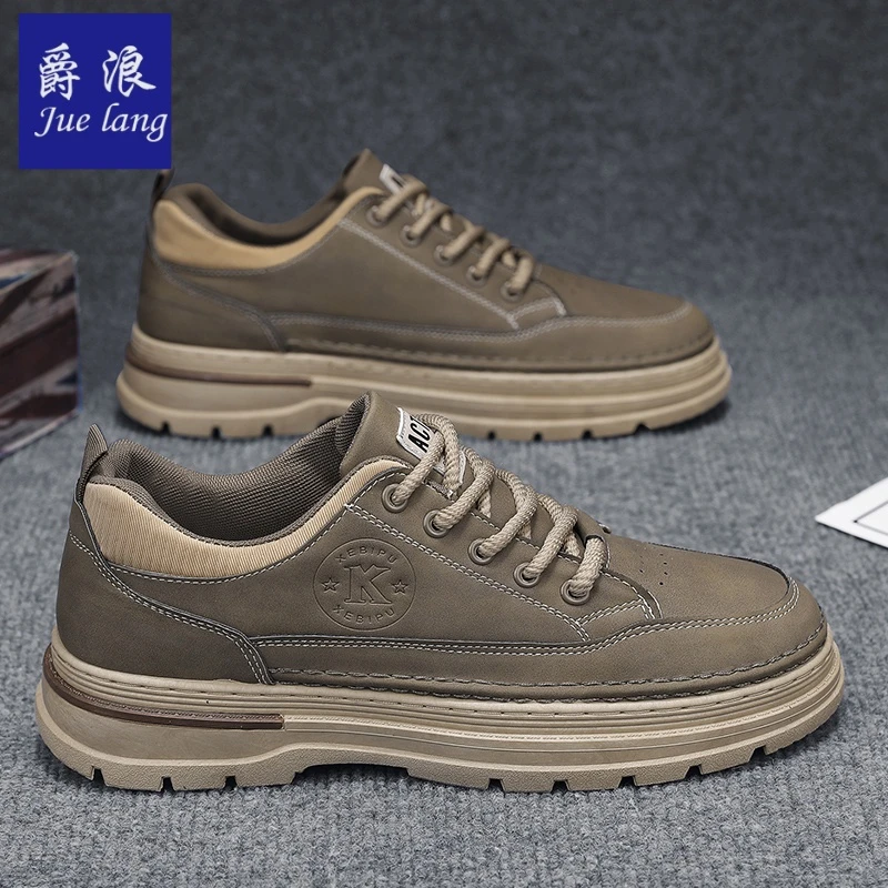 2025新款潮牌男鞋春季鞋子男款潮鞋百搭潮流耐磨休闲低帮马丁靴