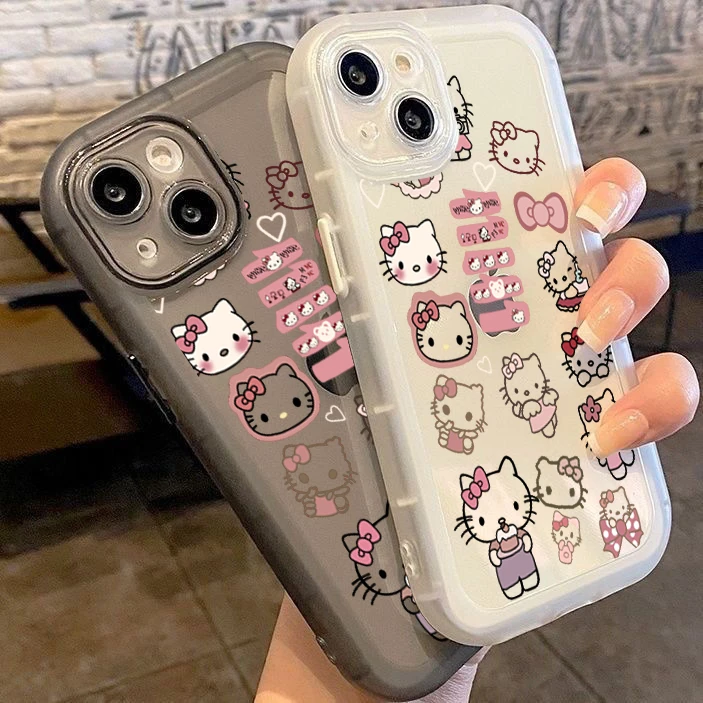 满屏凯蒂苹果手机壳iPhone14ProMax女13/15/8P/12/xr全新X防摔11