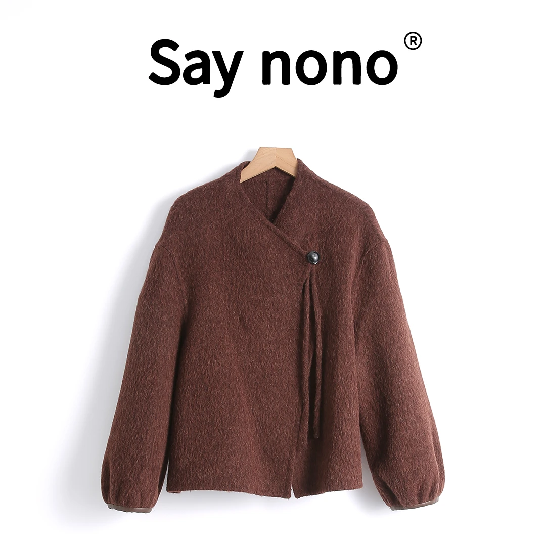 懒猫nono│Saynono苏丽贝贝+绵羊毛短款上衣外套 /SYSS59271