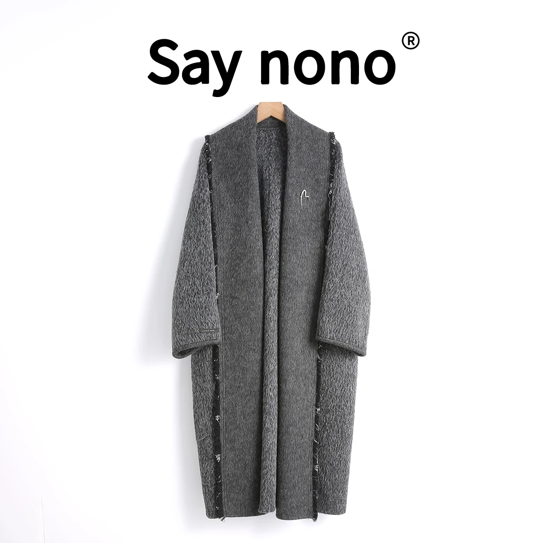 懒猫nono│Saynono 法式＿毛呢长款大衣外套 /SYS59276