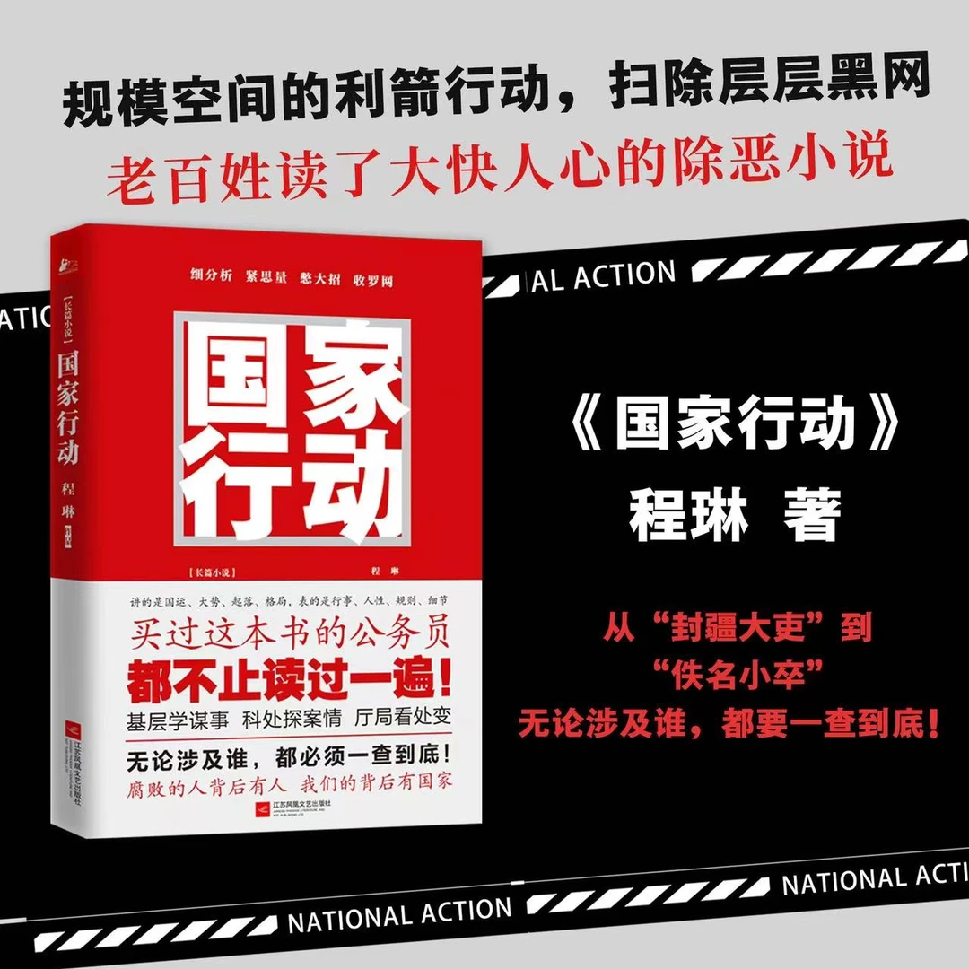 【国家行动】程琳著电视剧张译主演长篇反腐刑侦官场小说人民的名义