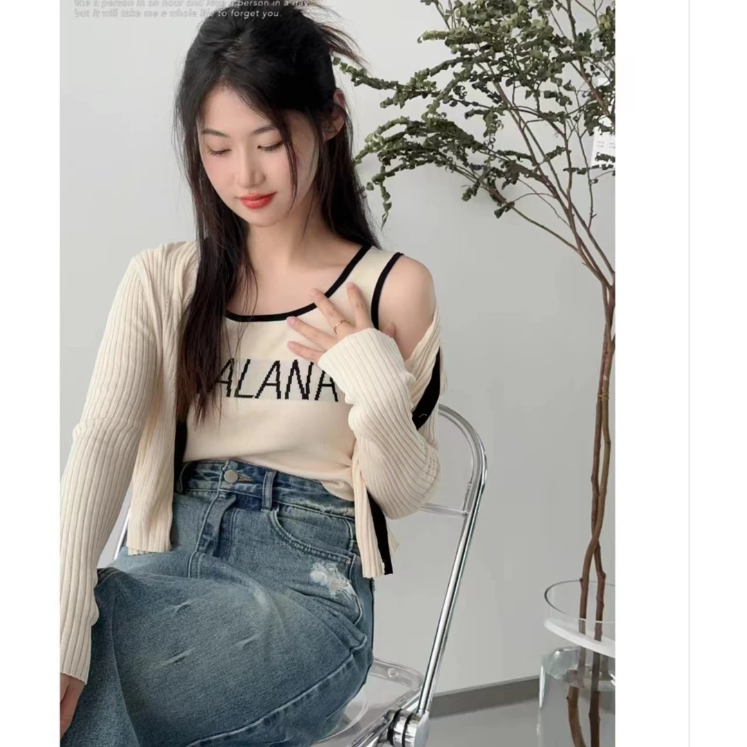 麦寻正品女装显瘦百搭针织长袖TZEVP008短款短款秋季设计感时尚