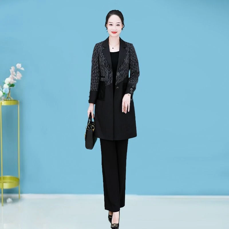 CX0514黑色长袖女2024年新款气质女神范高端洋气减龄外套