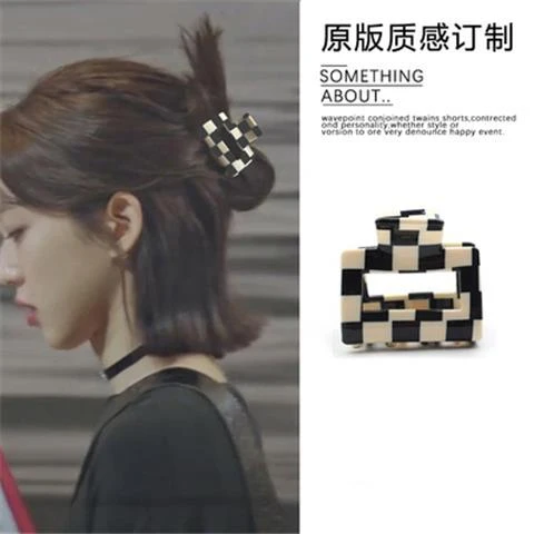 简约百搭周锡京抓夹韩国网红ins后脑勺发夹女头饰高级感鲨小抓夹