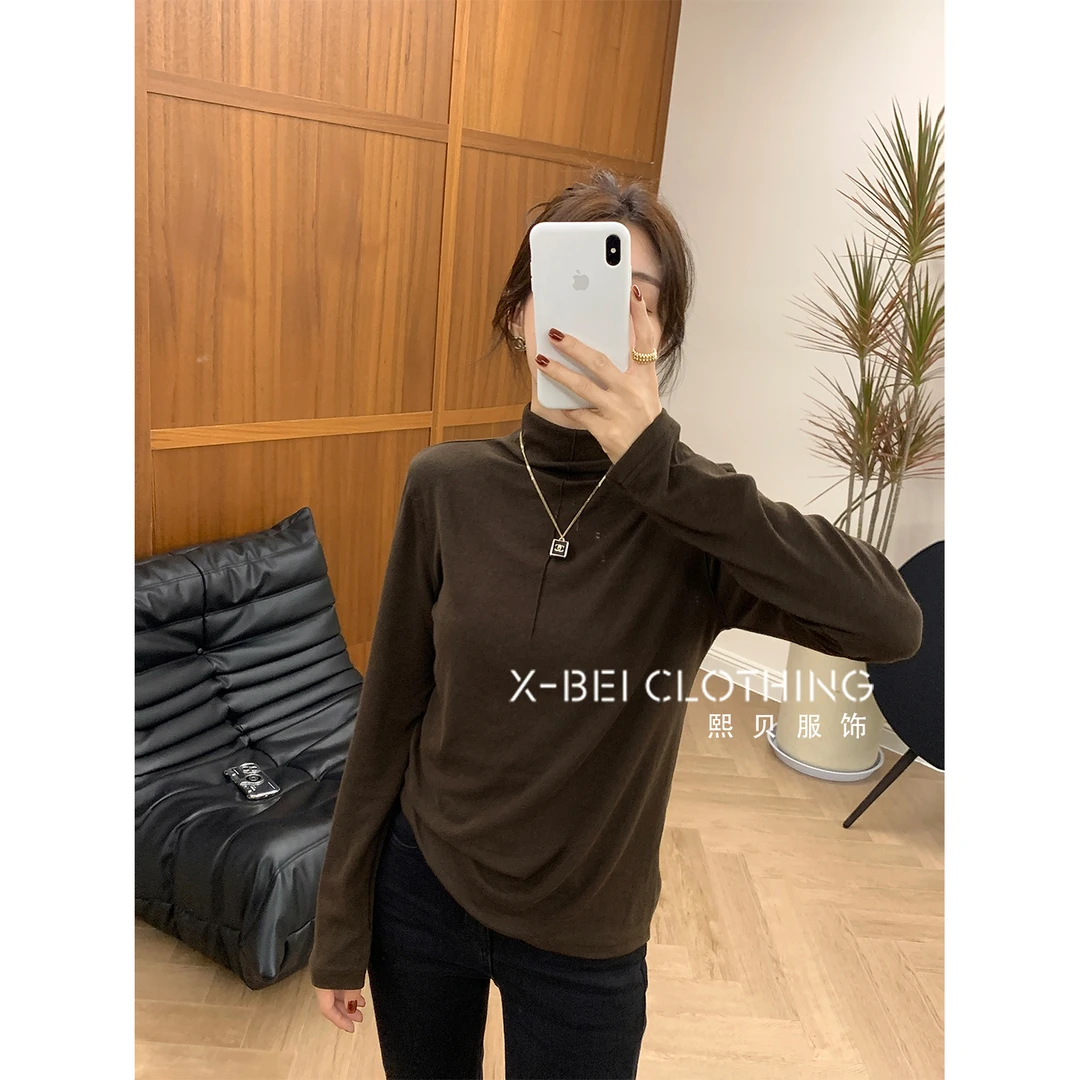 熙贝服饰② 2023秋冬新款百搭休闲打底T恤S5138