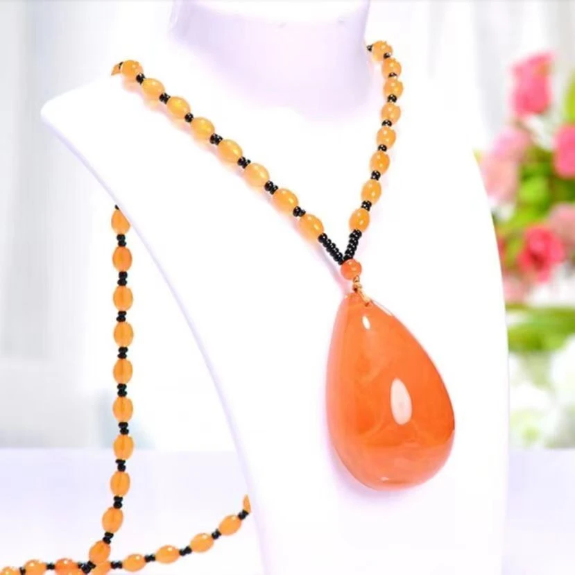 百搭百配民族风新中式复古水滴吊坠