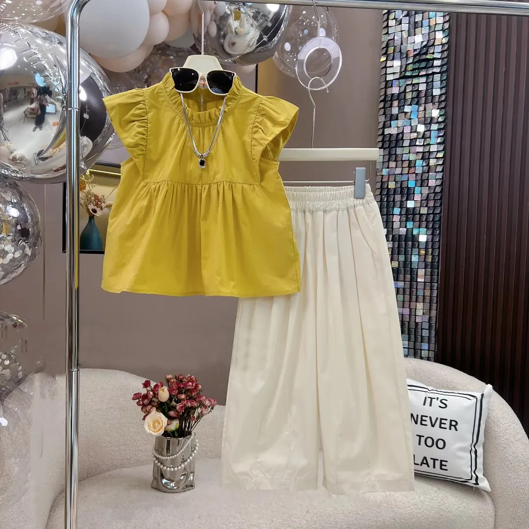 女童夏季套装2024新款洋气时髦儿童装短裤女孩潮酷穿搭夏装两件套