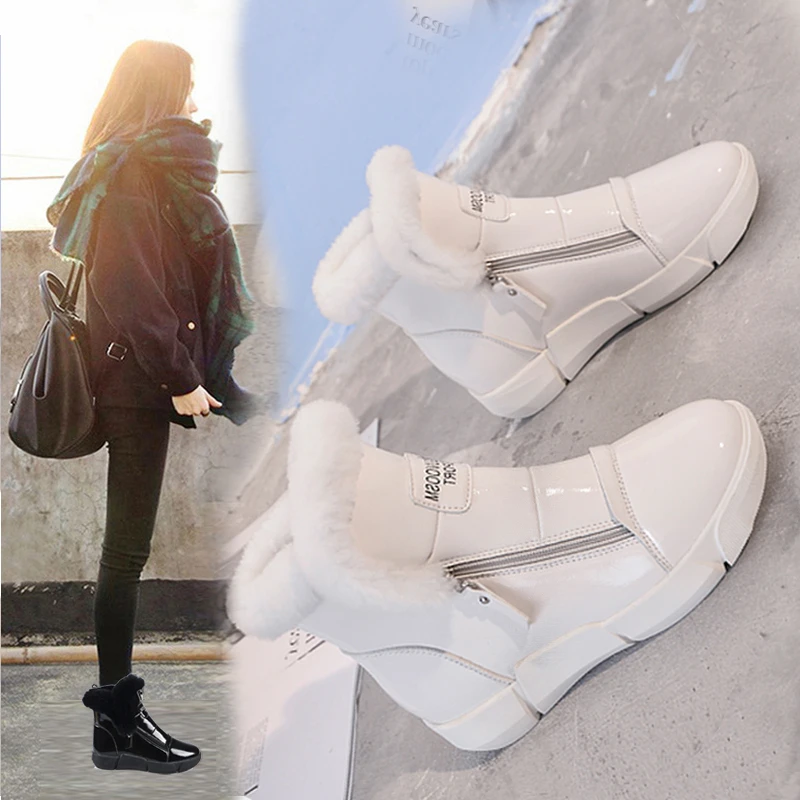 雪地靴女2023新款冬季加绒短靴女靴子马丁靴棉鞋大码女鞋41-43