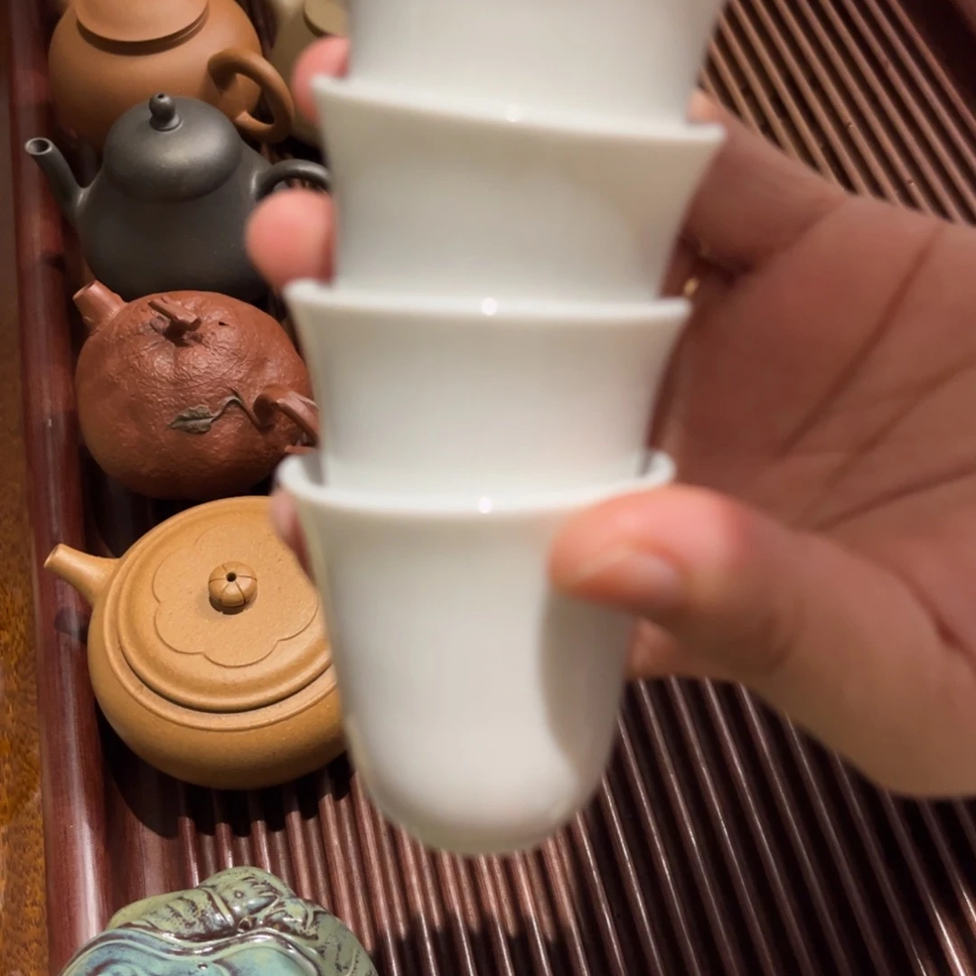 紫砂茶壶4个品名杯