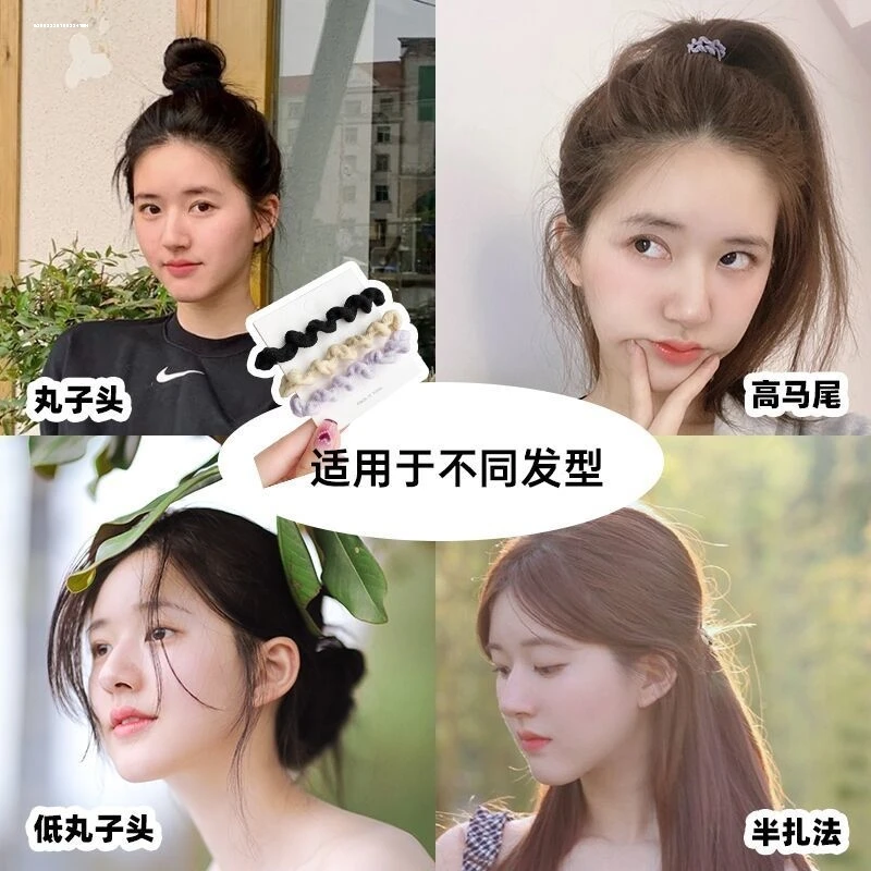 发量少头绳女生高级感扎头发皮筋高马尾发绳女2022年新款网红发圈