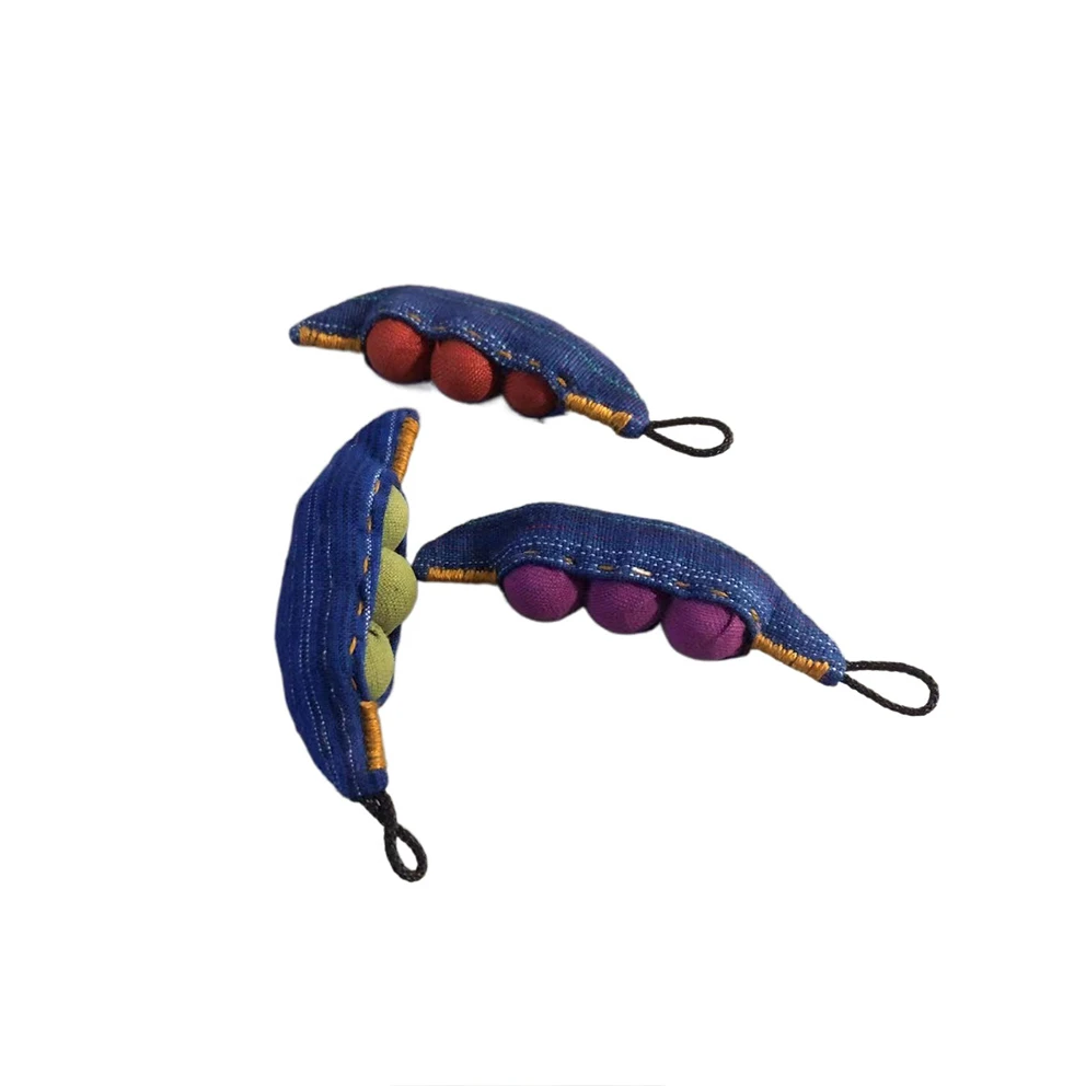 非金属布艺吊坠 秋冬新款 福豆/豌豆吊坠/挂饰 气质时尚百搭手工