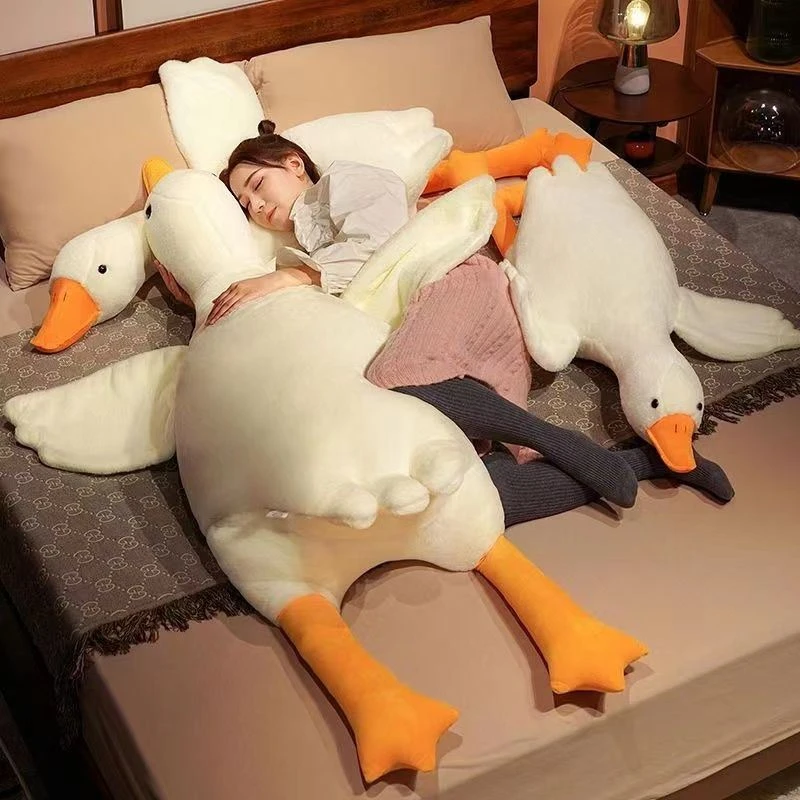 大白鹅抱枕大鹅排气趴睡枕玩偶毛绒玩具抱睡公仔娃娃送女生