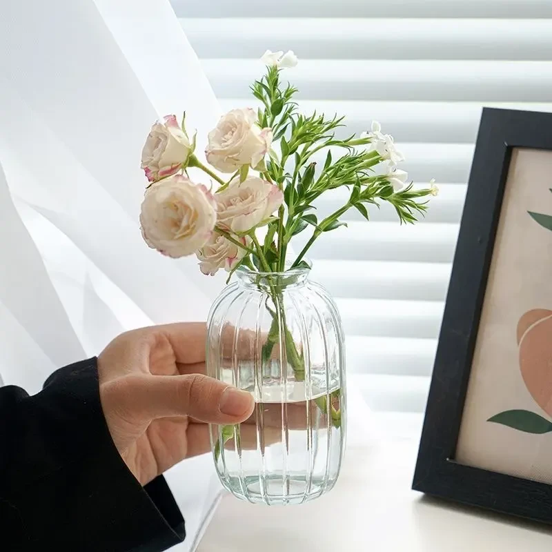 （2只装）家用ins风小清新插花玻璃创意花瓶M