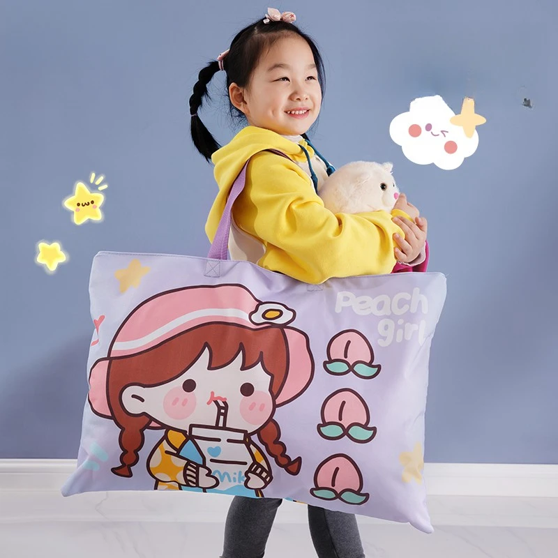 幼儿园被子收纳袋装被子的手提袋子儿童大容量学生被褥行李包防水