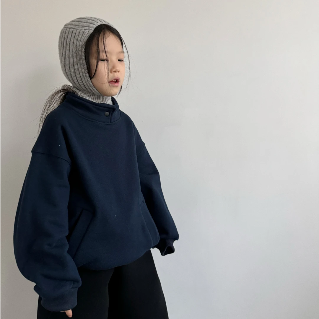 miniwhy亲子童装 | 高克重+高棉含量质感高级一粒扣加厚卫衣25冬