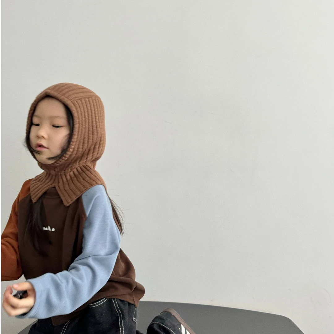 miniwhy亲子童装 | 配色绝绝子！有弹性の暖绒面插肩袖T恤卫衣25冬