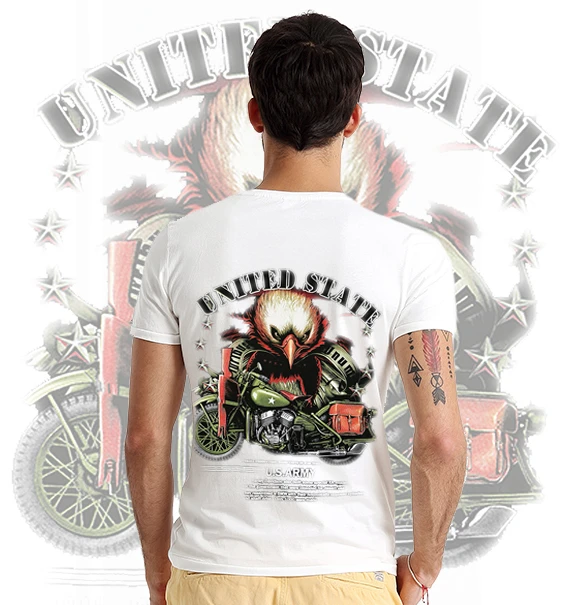 尔多君事军迷风格t恤