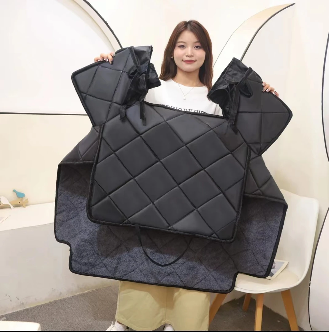 中厚电动车挡风被冬季加绒小型加大新款防水保暖摩托电瓶车防风罩