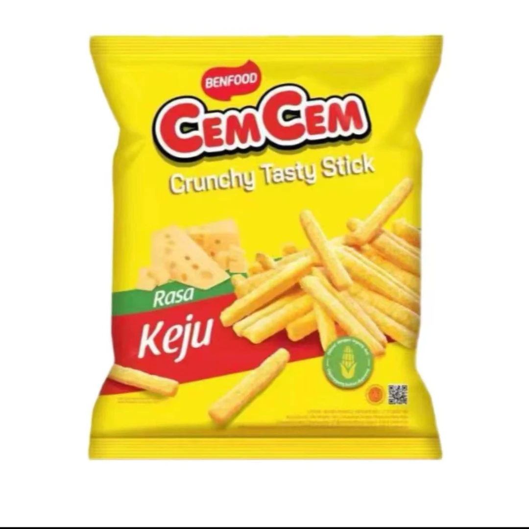 印尼进口CemCem脆香棒辣巴拉味芝士味鸡肉经典味60g解馋零食小吃
