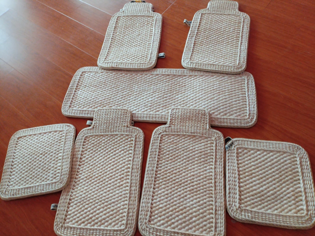 玉米皮纯手工编织汽车坐垫