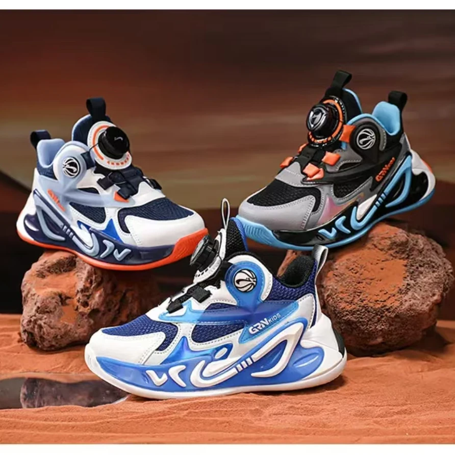 贵人鸟童鞋秋季新款男童防滑篮球鞋女童中大童运动鞋