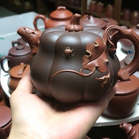 紫砂茶壶平*福南瓜紫砂壶