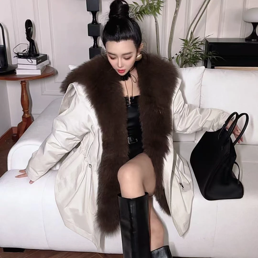（暖冬热恋）原创设计款显瘦狐狸毛皮草新款外套20RS-220